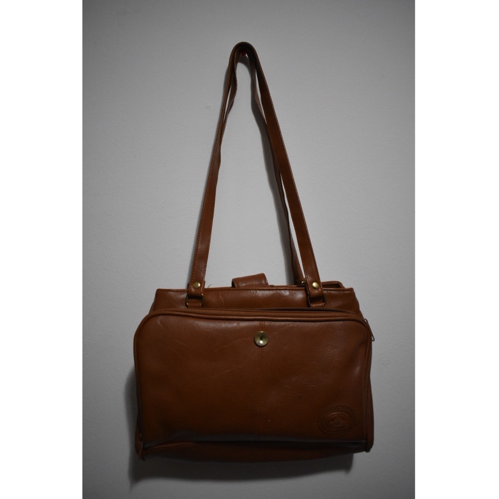 Brown leather shoulder bag (used)